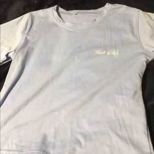 New York embroidered top